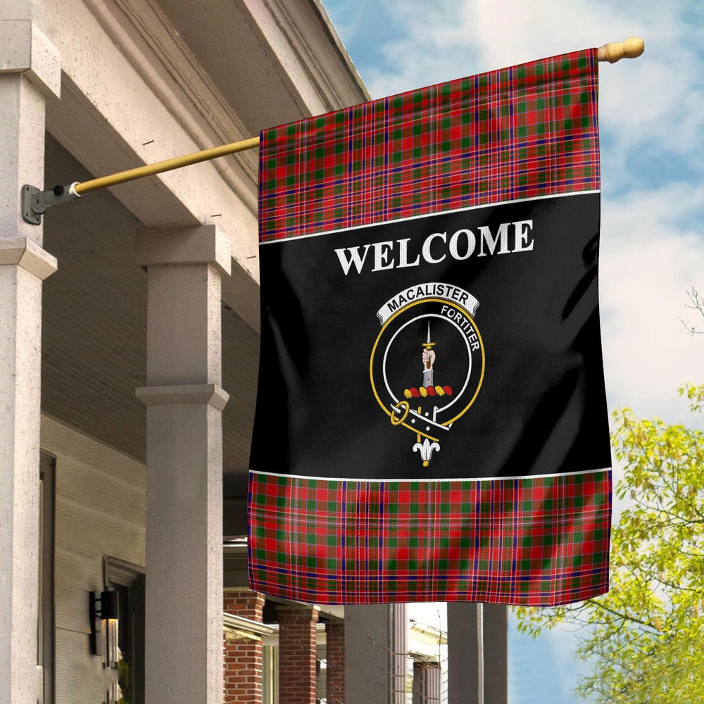 Clan MacAlister Tartan Crest Black Garden Flag AJ61 Clan MacAlister Tartan Today