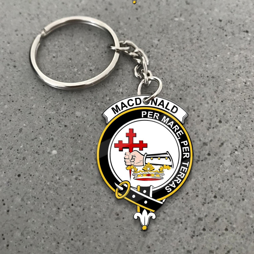 Clan MacDonald (Donald) Tartan Crest Keychain BP19 Clan MacDonald Tartan Today