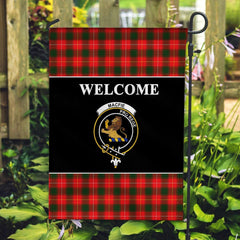 Clan MacFie (of Dreghorn) Tartan Crest Black Garden Flag CV44 Clan MacPhee_MacFie Tartan Today