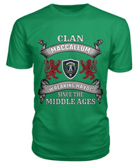 Clan MacCallum Family Tartan 2D T-shirt TL29 MacCallum Tartan Clan Tartan T-Shirt Green Apple S MacCallum Tartan Clan