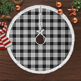 Clan MacFarlane Black _ White Tartan Christmas Tree Skirt LH80 MacFarlane Black _ White Tartan Tartan Christmas