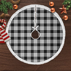 Clan MacFarlane Black _ White Tartan Christmas Tree Skirt LH80 MacFarlane Black _ White Tartan Tartan Christmas