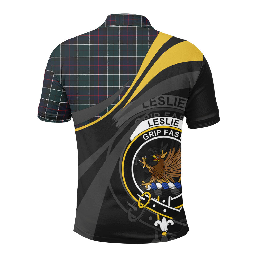Clan Leslie Hunting Modern Tartan Polo Shirt - Royal Coat Of Arms Style TU55 Leslie Hunting Modern Tartan Tartan Polo