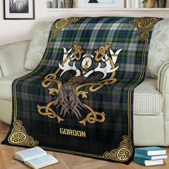 Clan Gordon Dress Ancient Tartan Crest Premium Blanket Celtic Stag Style SE64 Clan Gordon Tartan Today