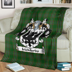 Clan McMurdo Tartan Coat of Arms BlanketHE11 Clan Hall Tartan Today