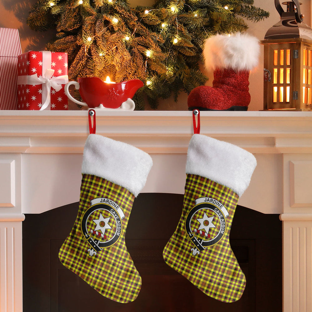 Clan Jardine Tartan Crest Christmas Stocking AY62 Jardine Tartan Tartan Stocking