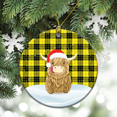 Clan MacLeod of Lewis Modern Tartan Christmas Ceramic Ornament Highland Cows Style BV15 MacLeod of Lewis Modern Tartan Tartan Ornament