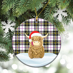 Clan MacPherson Dress Modern Tartan Christmas Ceramic Ornament Highland Cows Style LZ13 MacPherson Dress Modern Tartan Tartan Ornament