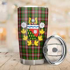 Clan North West Territories Tartan Crest Tumbler NV92 Clan Hall Tartan Today