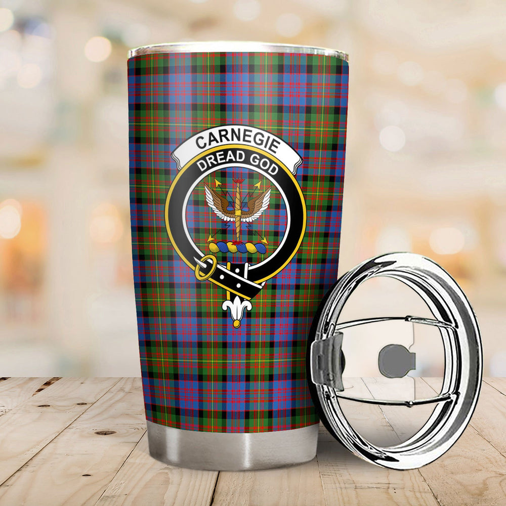 Clan Carnegie Ancient Tartan Crest Tumbler JM40 Clan Carnegie Tartan Today