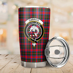 Clan Carrick District Tartan Crest Tumbler SZ41 Clan Hall Tartan Today