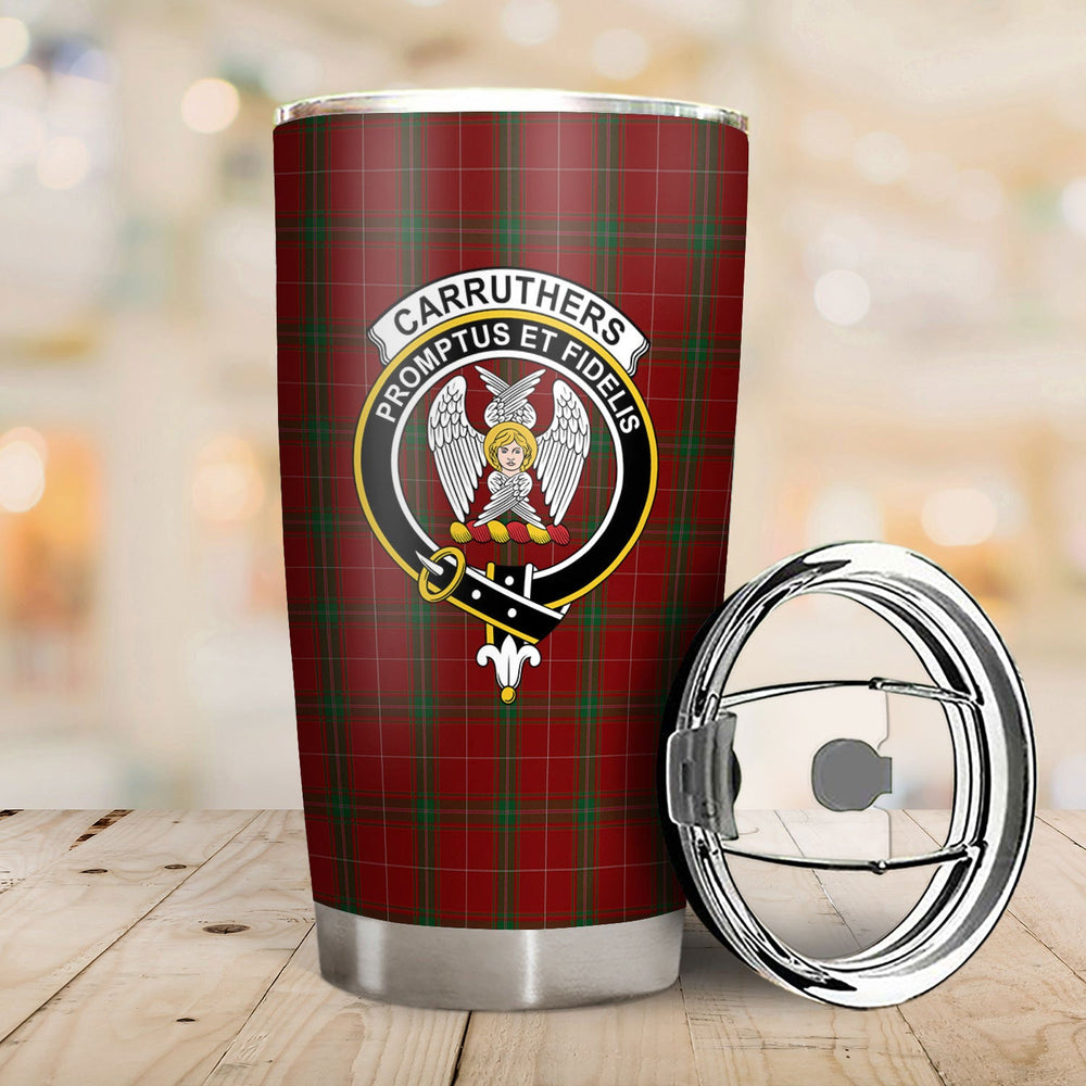 Clan Carruthers Tartan Crest Tumbler TQ10 Clan Carruthers Tartan Today