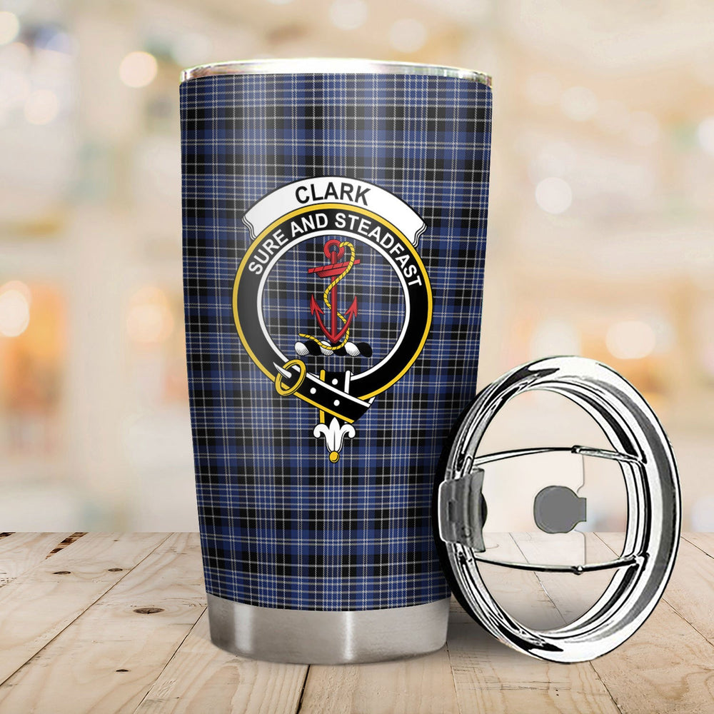 Clan Clark Modern Tartan Crest Tumbler ZN90 Clan Clark Tartan Today