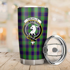 Clan Colville Tartan Crest Tumbler VL44 Clan Colville Tartan Today