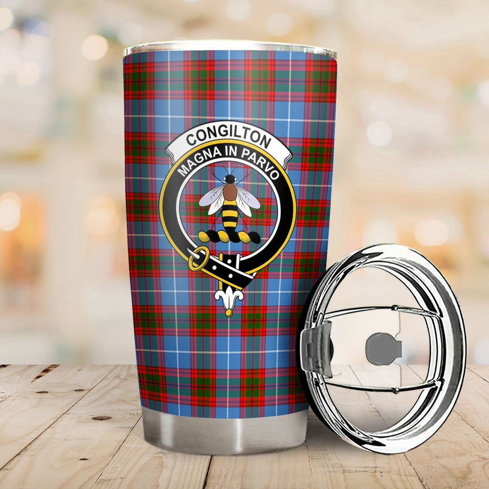 Clan Congilton Tartan Crest Tumbler CS76 Clan Hall Tartan Today