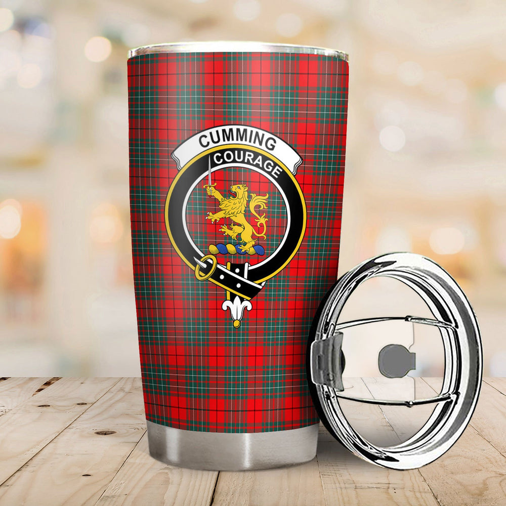 Clan Cumming Modern Tartan Crest Tumbler QJ86 Clan Cumming Tartan Today