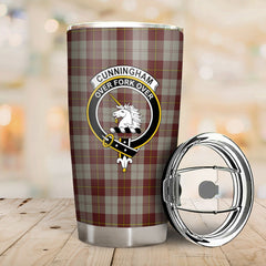 Clan Cunningham Burgundy Dancers Tartan Crest Tumbler BE20 Clan Cunningham Tartan Today