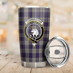 Clan Cunningham Dress Blue Dancers Tartan Crest Tumbler FL22 Clan Cunningham Tartan Today