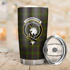 Clan Cunningham Hunting Modern Tartan Crest Tumbler II62 Clan Cunningham Tartan Today