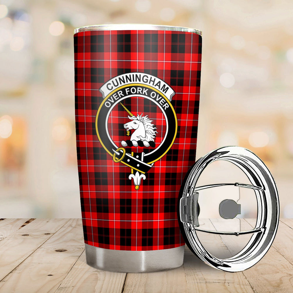 Clan Cunningham Modern Tartan Crest Tumbler JE91 Clan Cunningham Tartan Today
