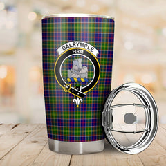 Clan Dalrymple Tartan Crest Tumbler RJ28 Clan Dalrymple Tartan Today