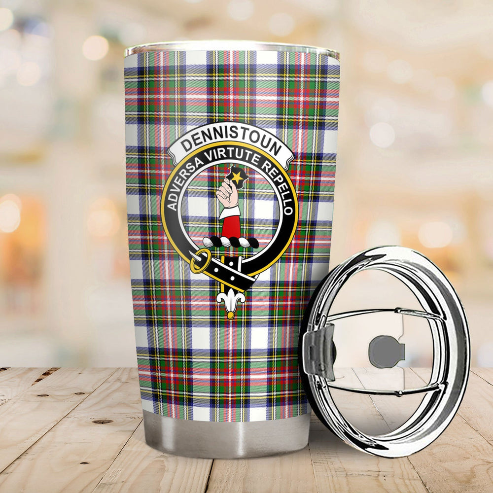 Clan Dennistoun Tartan Crest Tumbler JO88 Clan Dennistoun Tartan Today