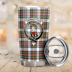Clan Dennistoun Tartan Crest Tumbler JO88 Clan Dennistoun Tartan Today