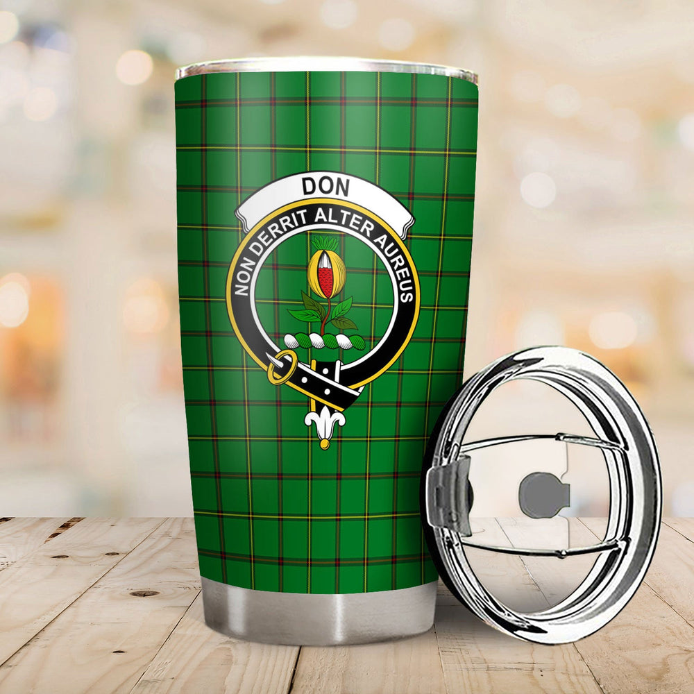 Clan Don Tartan Crest Tumbler JG58 Clan Don Tartan Today