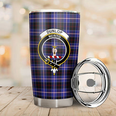 Clan Dunlop Modern Tartan Crest Tumbler DE74 Clan Dunlop Tartan Today