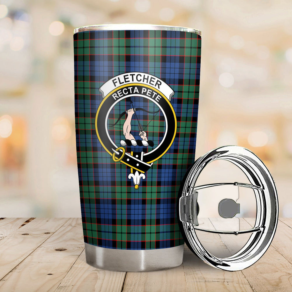 Clan Fletcher Ancient Tartan Crest Tumbler UR77 Clan Fletcher Tartan Today