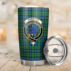 Clan Forsyth Ancient Tartan Crest Tumbler UZ60 Clan Forsyth Tartan Today