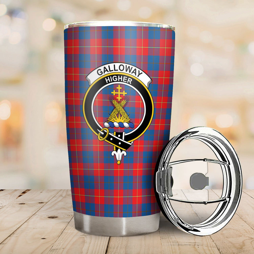 Clan Galloway Red Tartan Crest Tumbler ND93 Clan Galloway Tartan Today
