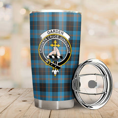 Clan Garden Tartan Crest Tumbler PT48 Garden Tartan (Clan Garden) Tartan Today