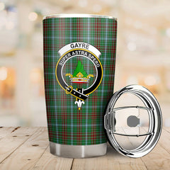 Clan Gayre Tartan Crest Tumbler CS46 Clan Gayre Tartan Today