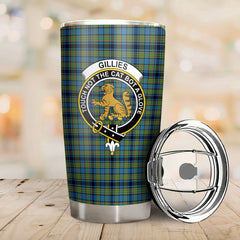 Clan Gillies Ancient Tartan Crest Tumbler FN61 Clan Gillies Tartan Today