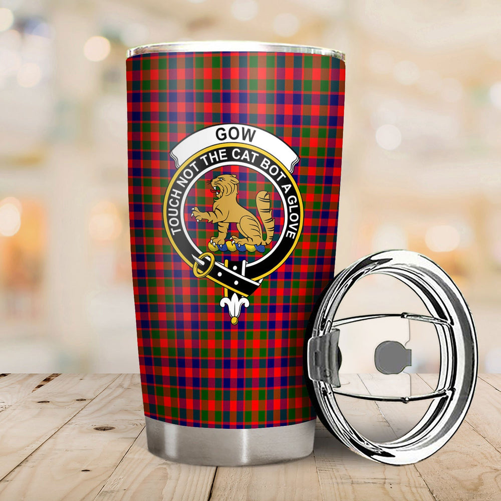 Clan Gow (or McGouan) Tartan Crest Tumbler HQ52 Clan Gow Tartan Today