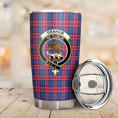 Clan Graham of Menteith Red Tartan Crest Tumbler FB90 Clan Graham Tartan Today