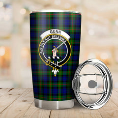 Clan Gunn Modern Tartan Crest Tumbler GQ40 Clan Gunn Tartan Today