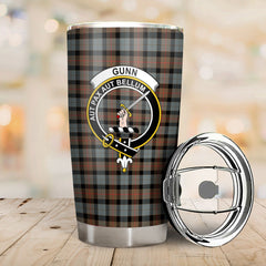 Clan Gunn Weathered Tartan Crest Tumbler GG48 Clan Gunn Tartan Today