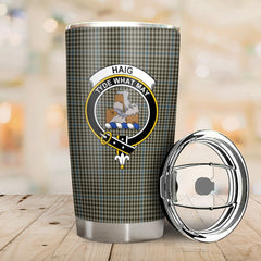 Clan Haig Check Tartan Crest Tumbler ED90 Clan Haig Tartan Today