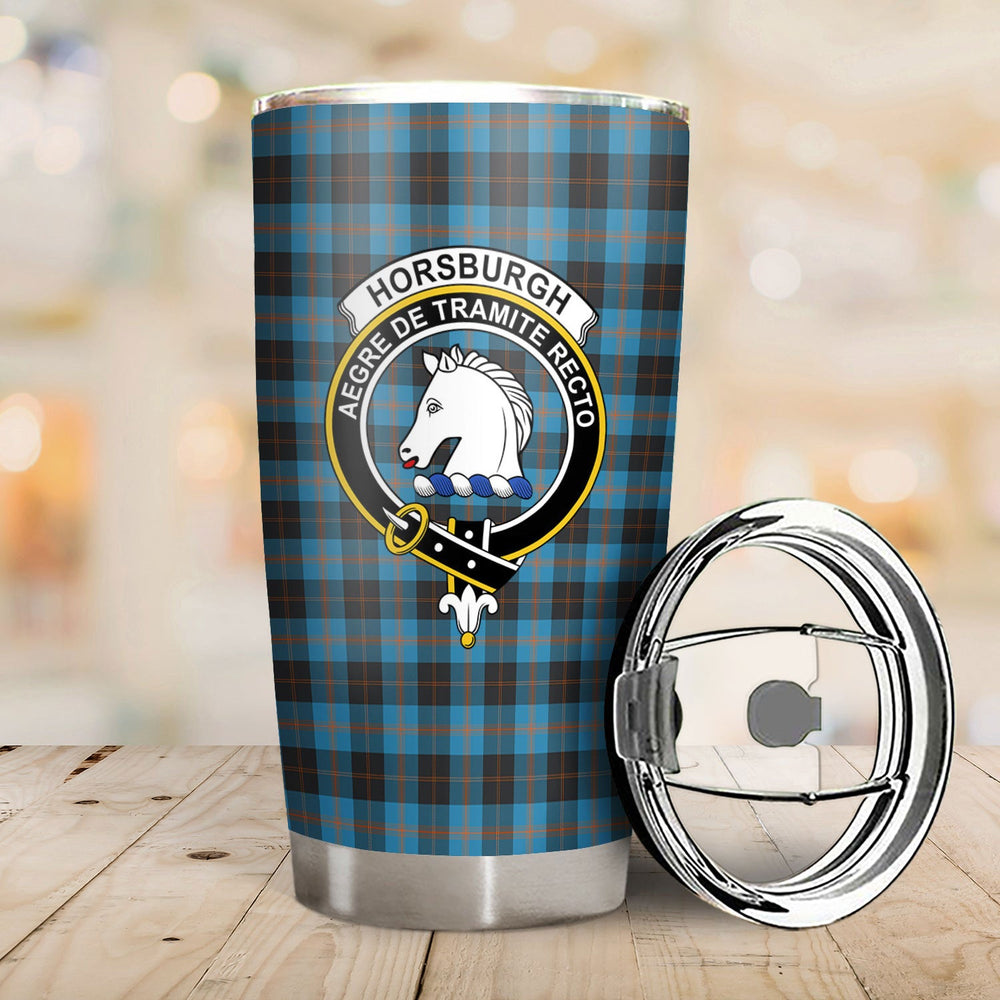Clan Horsburgh Tartan Crest Tumbler JO28 Clan Horsburgh Tartan Today