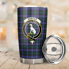 Clan Hunter Modern Tartan Crest Tumbler IY87 Clan Hunter Tartan Today