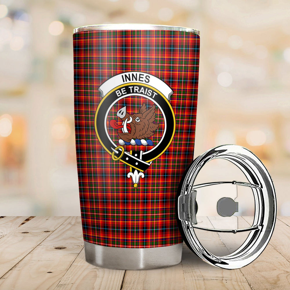 Clan Innes Modern Tartan Crest Tumbler UC23 Clan Innes Tartan Today