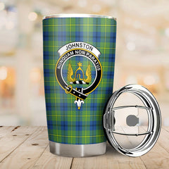 Clan Johnston Ancient Tartan Crest Tumbler AP57 Clan Johnston Tartan Today