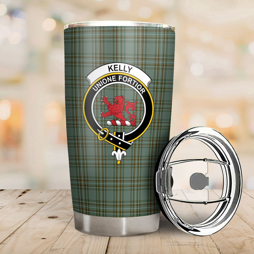 Clan Kelly Dress Tartan Crest Tumbler FH82 Clan Kelly Tartan Today
