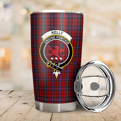 Clan Kelly of Sleat Red Tartan Crest Tumbler BB93 Clan Kelly Tartan Today