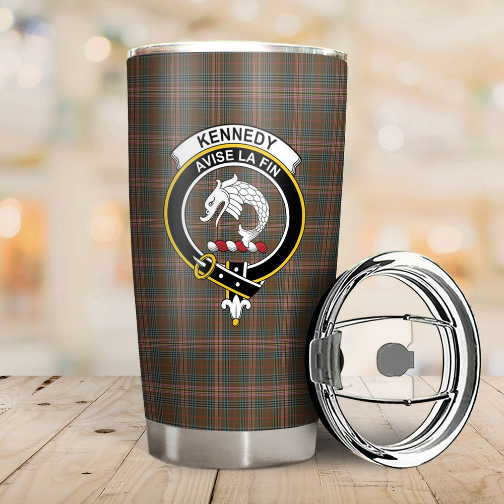 Clan Kennedy Weathered Tartan Crest Tumbler FR98 Clan Kennedy Tartan Today