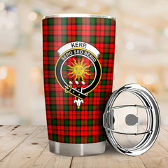 Clan Kerr Modern Tartan Crest Tumbler HH40 Clan Kerr Tartan Today