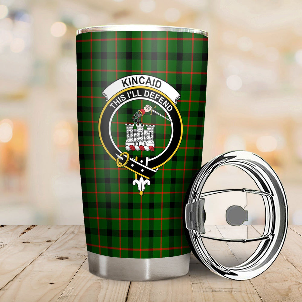 Clan Kincaid Tartan Crest Tumbler PY43 Clan Kincaid Tartan Today