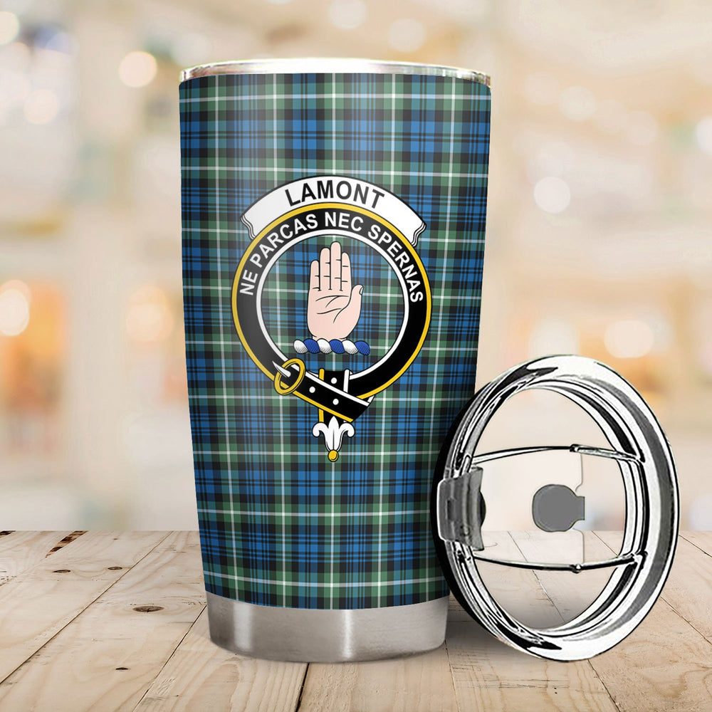 Clan Lamont Ancient Tartan Crest Tumbler TX82 Clan Lamont Tartan Today